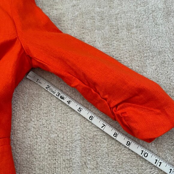 NWT Jules & Leopold Orange Linen Blend Blazer Jacket XS - Picture 7 of 11